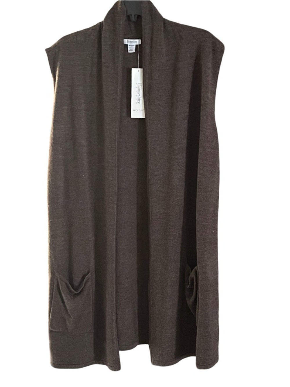 Hampshire Studio Cardigan Sweater Open Sleeveless Women’s 2X NWT